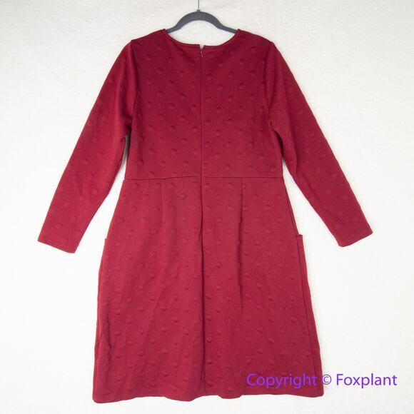 Hutch Anthropologie Red Knit Polka Dot Dress,‎ size 0X - Picture 8 of 13